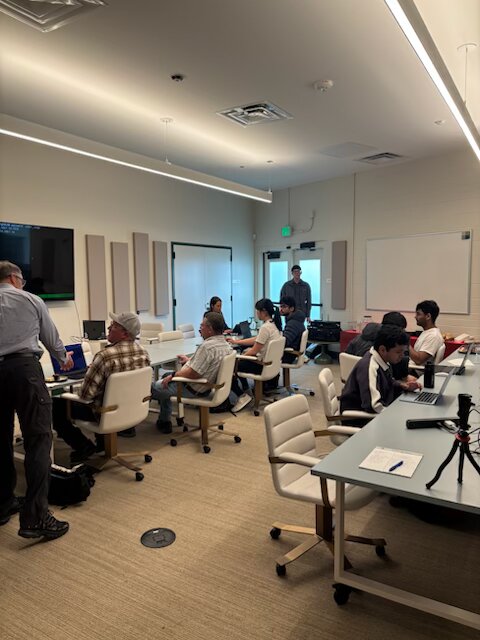 Another angle of the workshop in progress