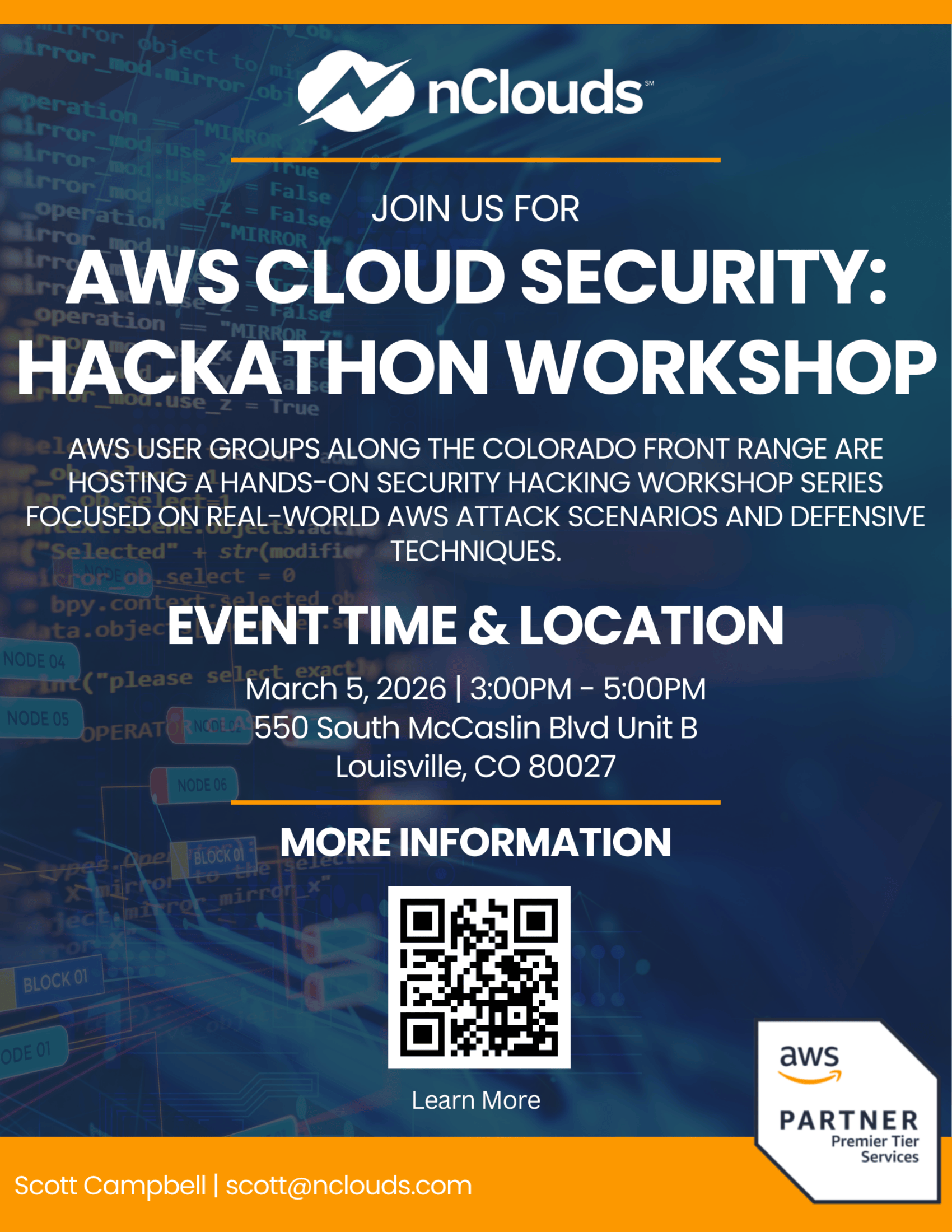 AWS Cloud Security Hackathon Workshop Invite